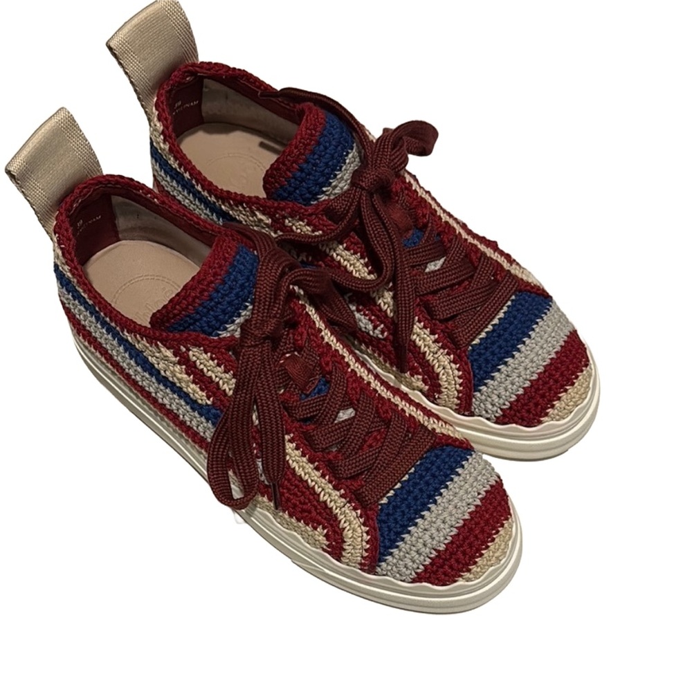 EUC Chloe Lauren Crochet Sneaker - Picture 3 of 7